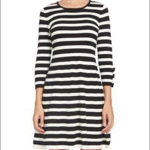 Cece ♡ Black & White stripe dress